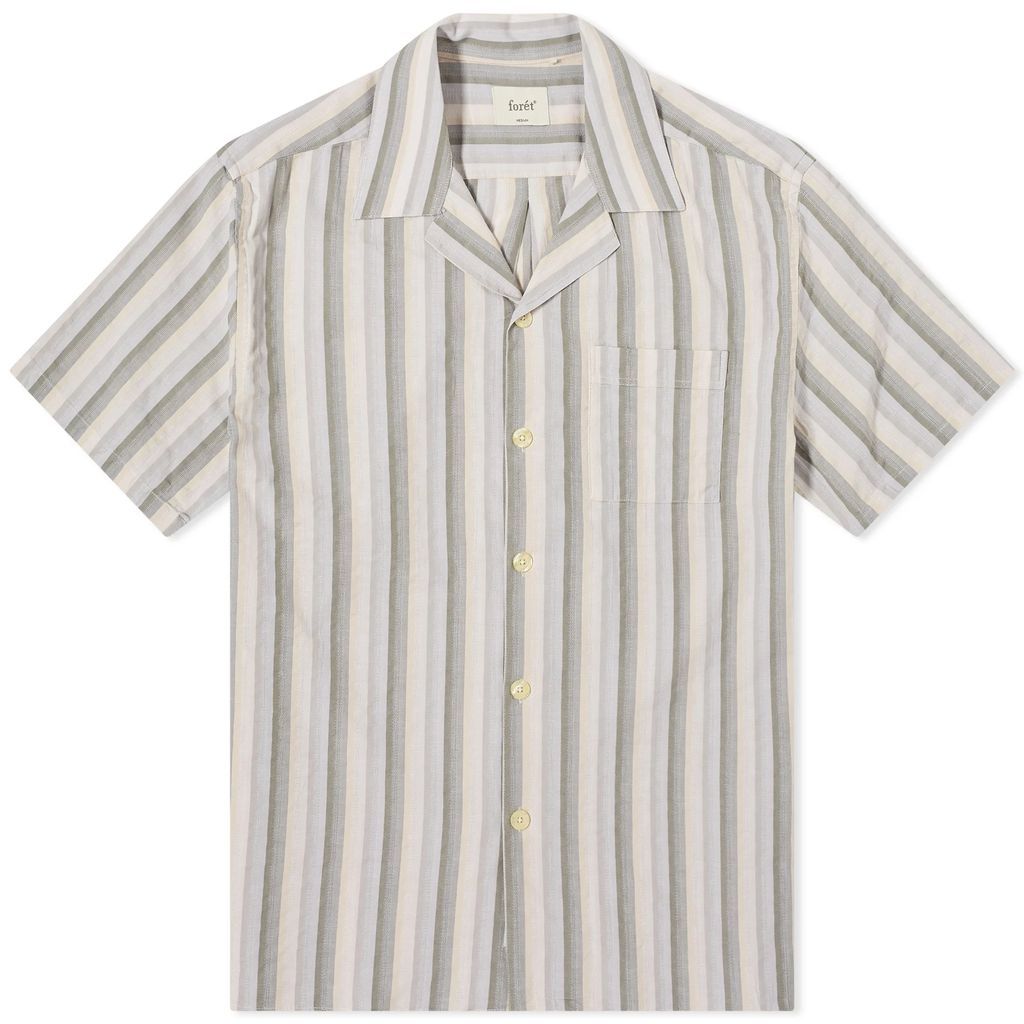 Men's Otter Seersucker Vacation Shirt Grey Stripe