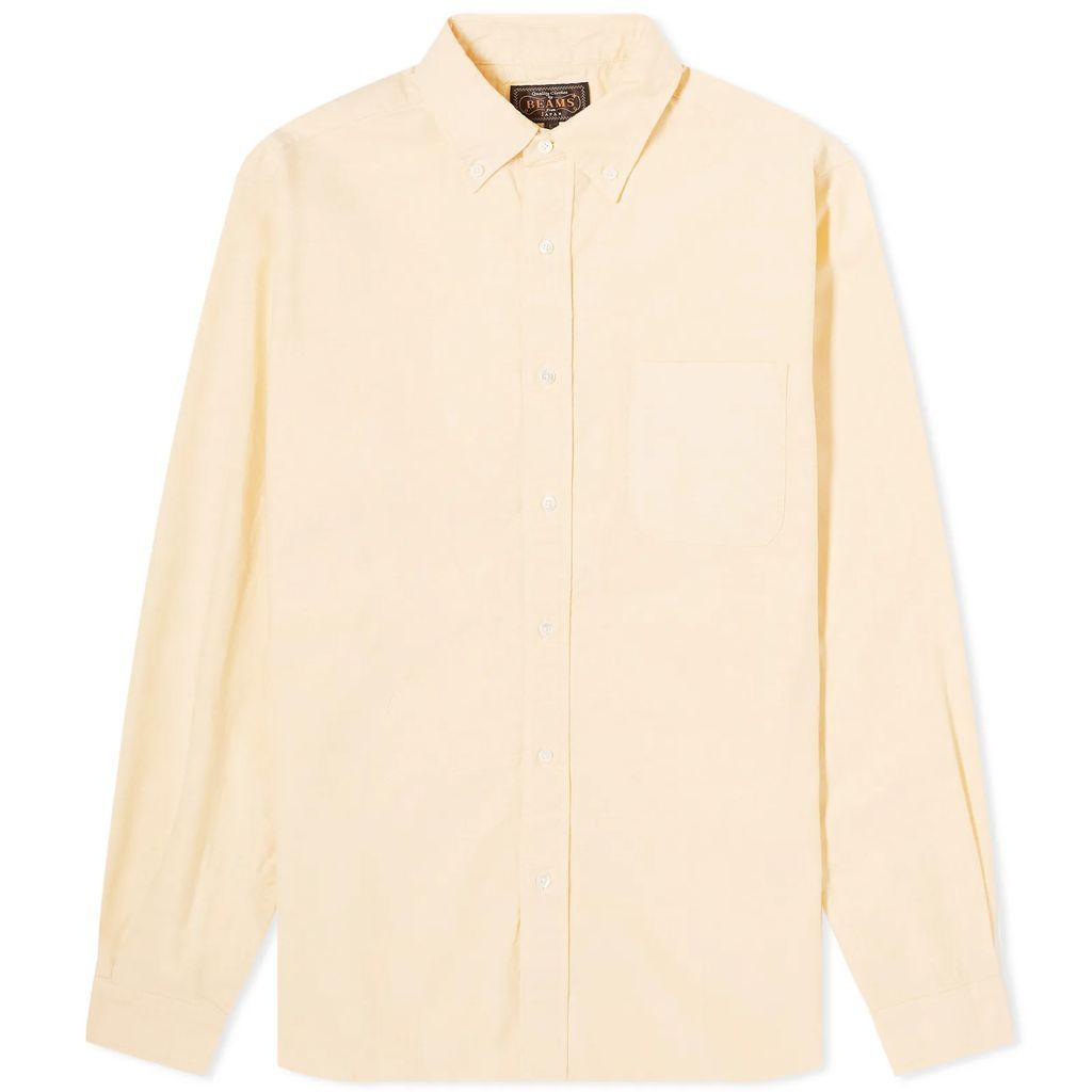 Men's Button Down Oxford Shirt Yellow