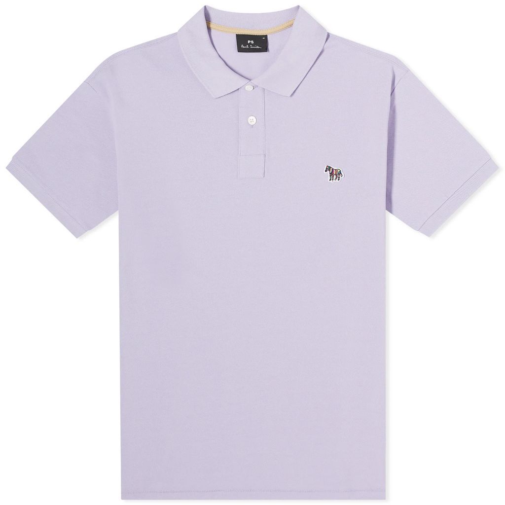 Men's Zebra Polo Shirt Purple