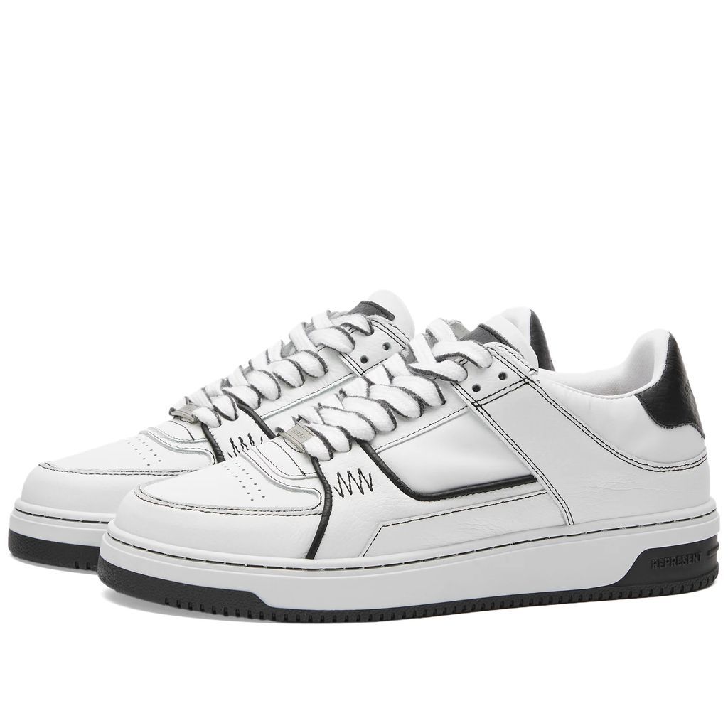 Men's Apex Nappa Leather Sneaker Flat White/Black