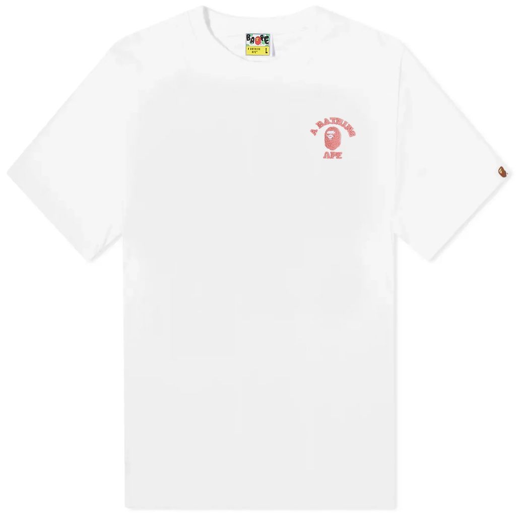 Men's College One Point T-Shirt White