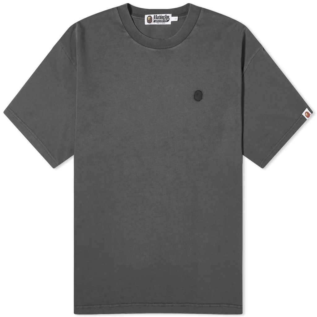 Men's One Point Garment Dyed Pocket T-Shirt Black