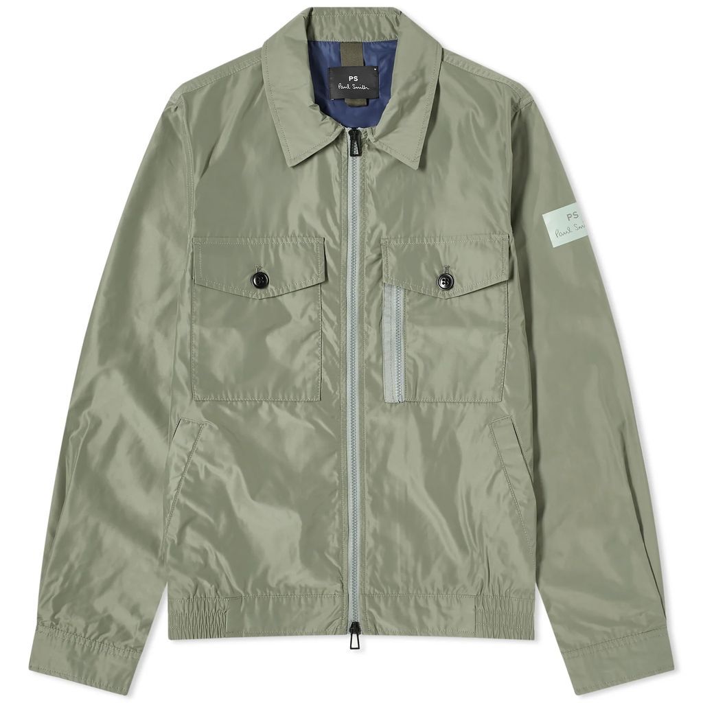 Men's Poly Zip Jacket Green