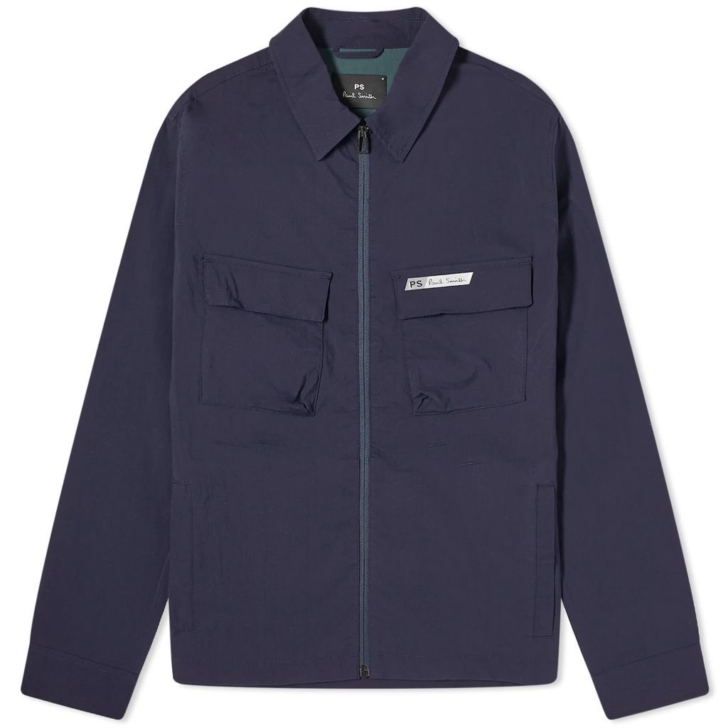 Men's Zip Overshirt Jacket Blue