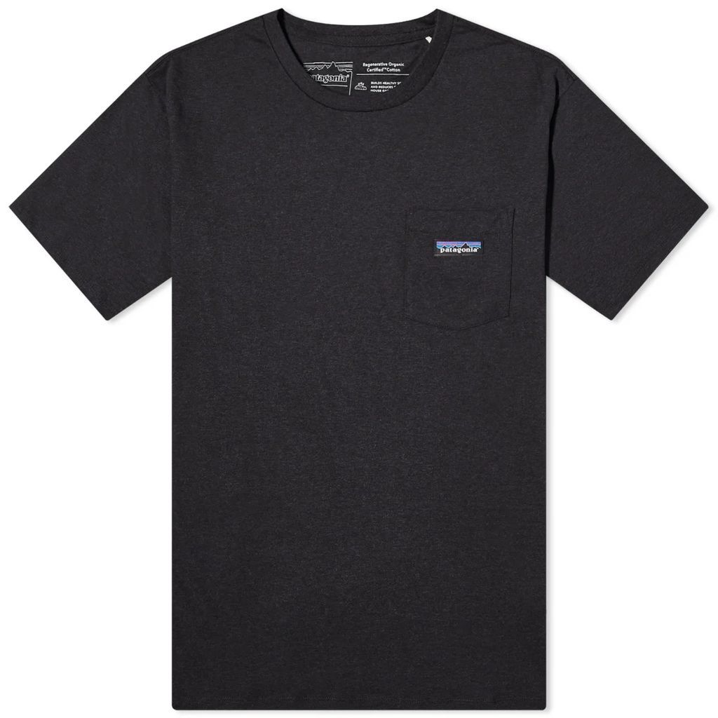 Men's Regenerative Cotton Pocket T-Shirt Ink Black