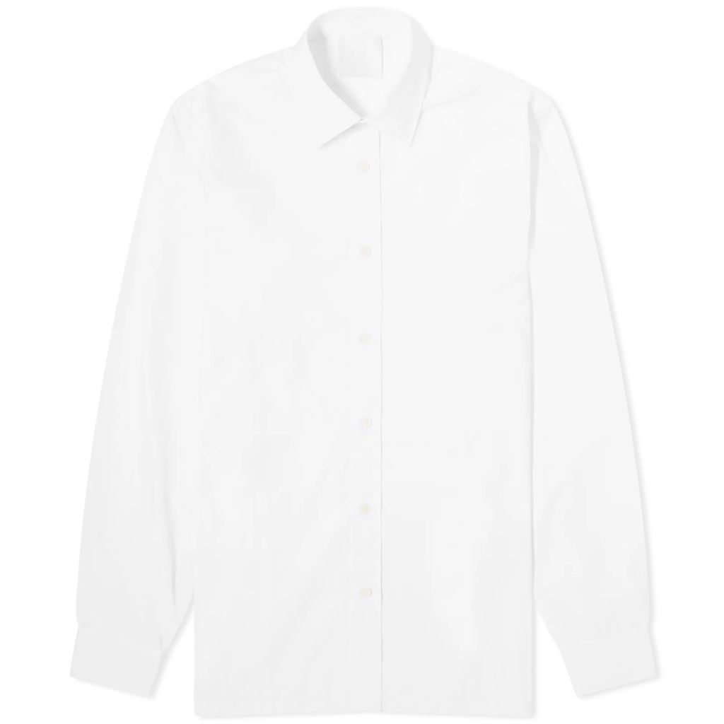 Men's 4G Embroidered Poplin Shirt White