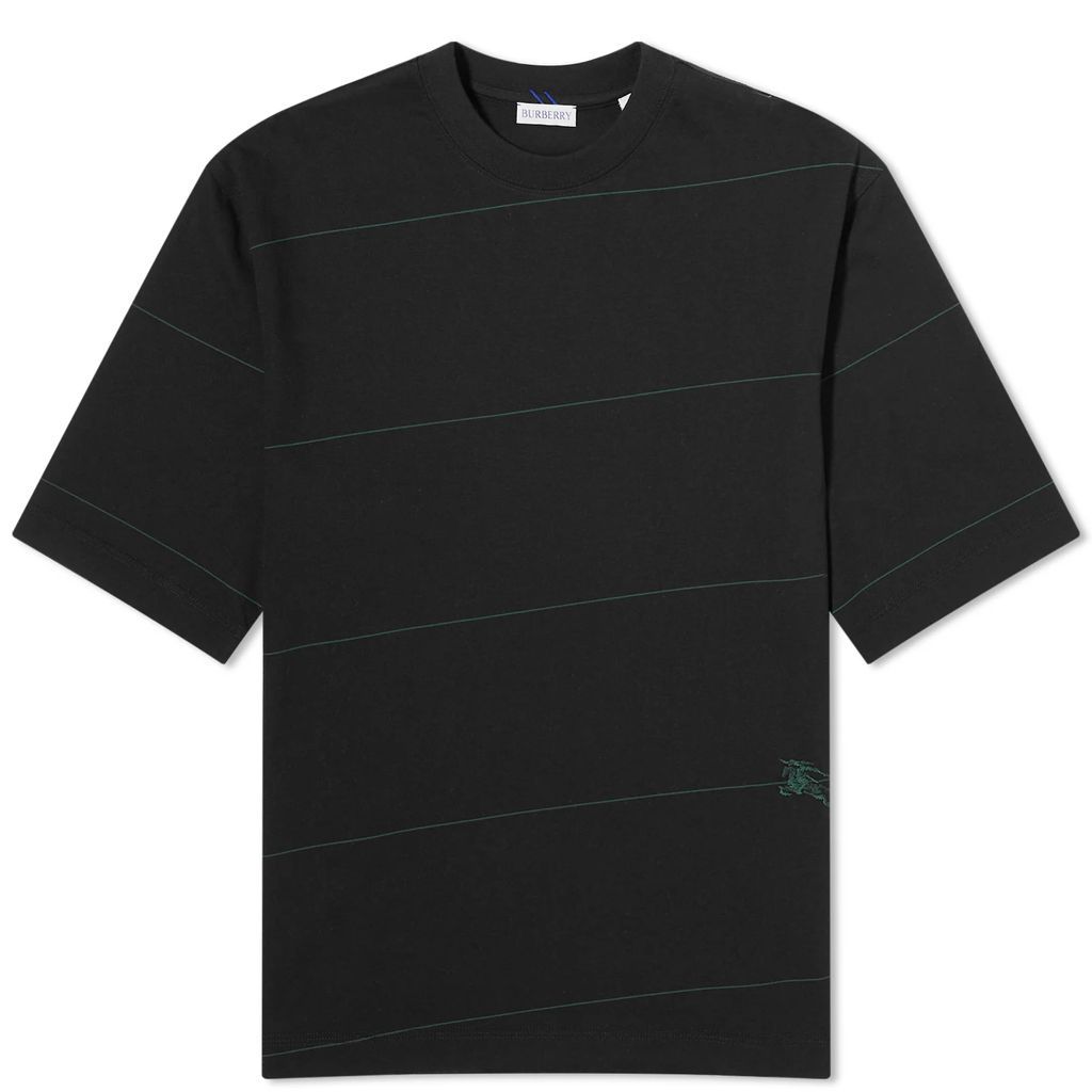 Men's Diagonal Stripe T-Shirt Black