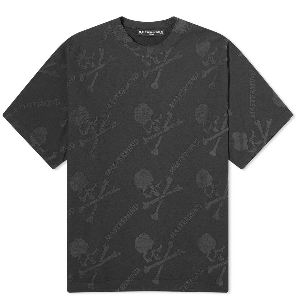 Men's Pile Monogram T-Shirt Black