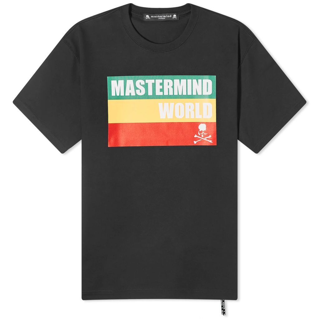 Men's Rasta Print T-Shirt Black