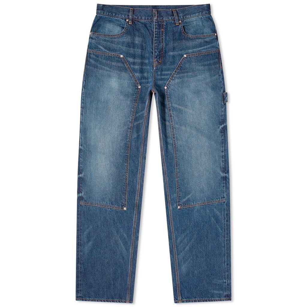 Men's Studded Carpenter Jeans Blue
