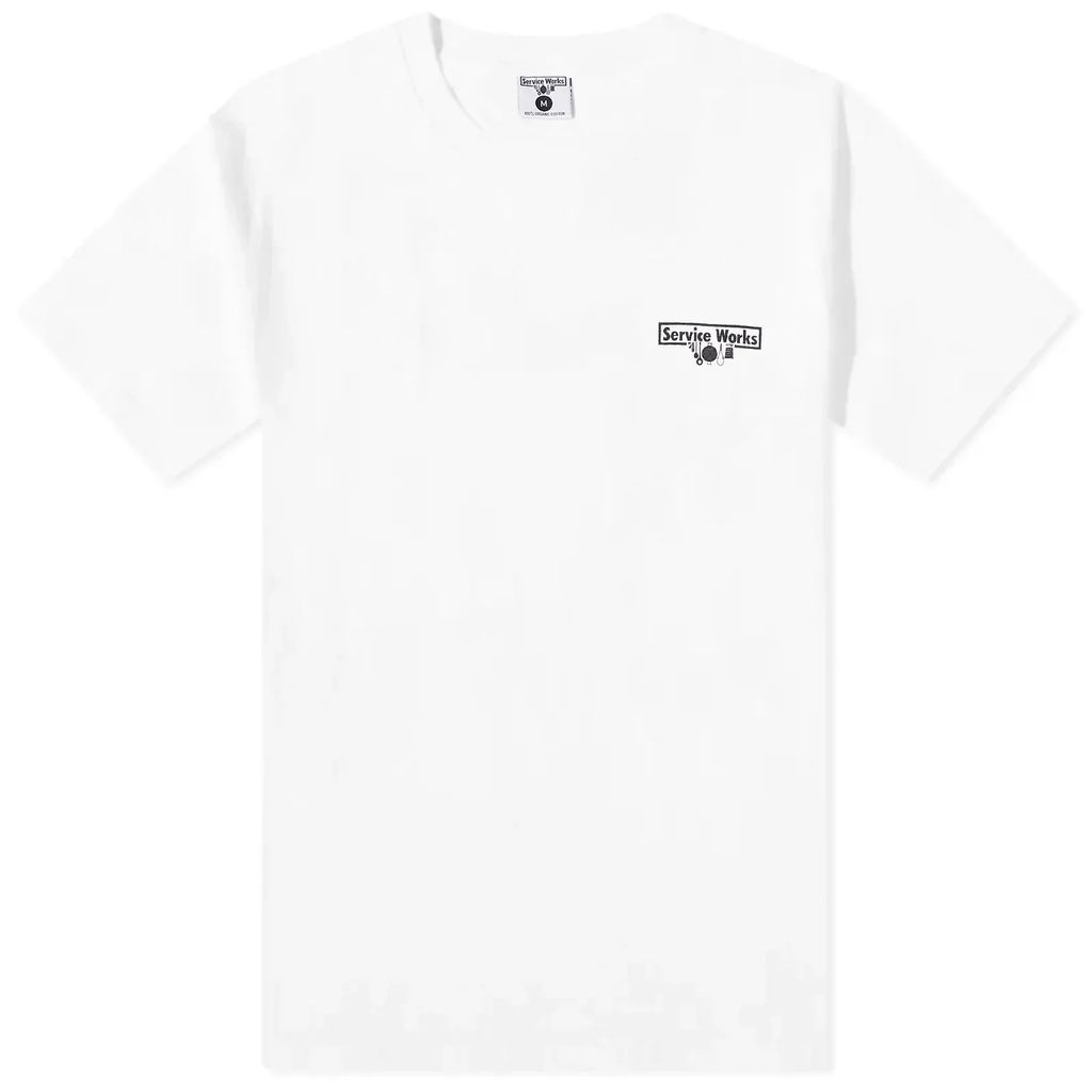 Men's Wine Spill T-Shirt White