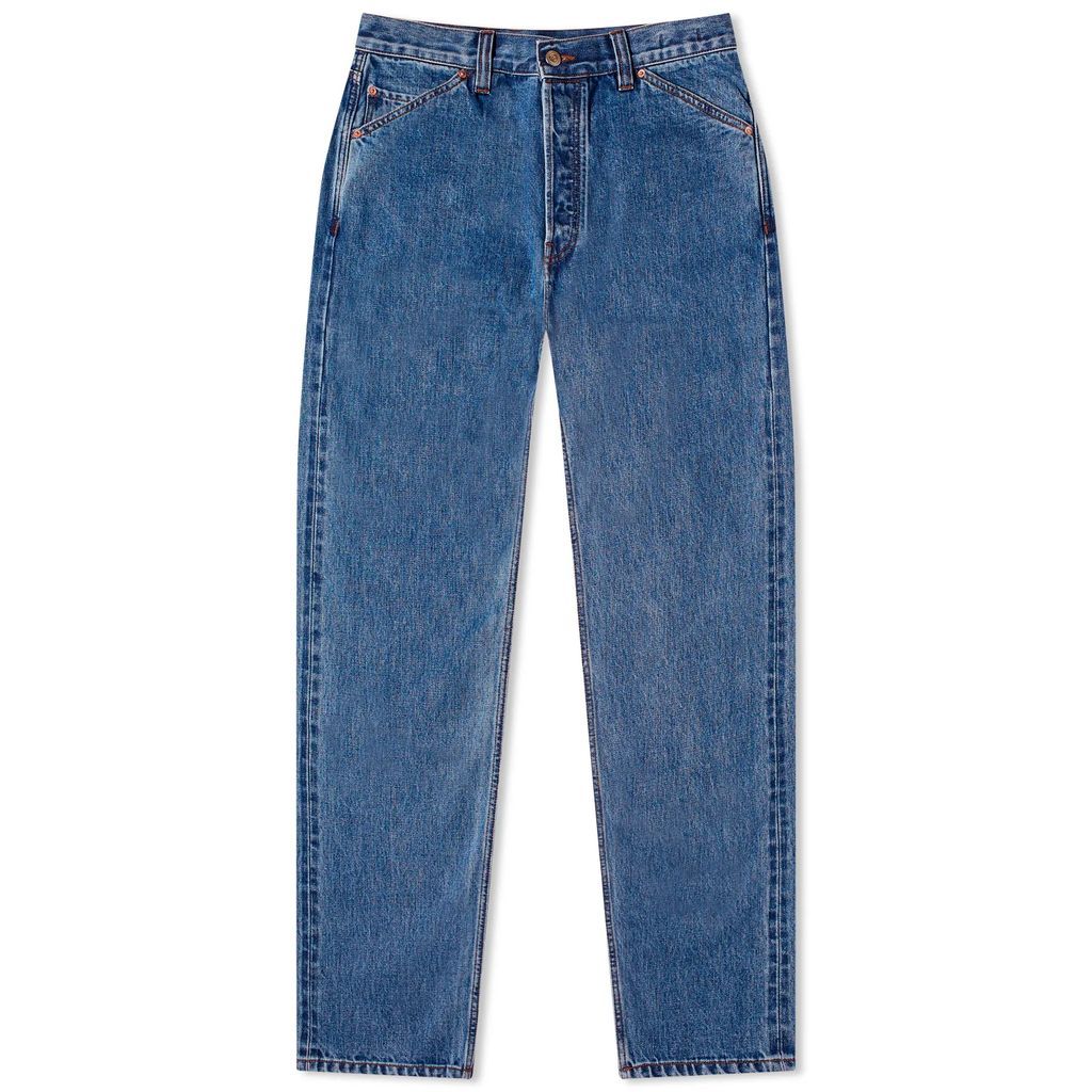 Men's Selvedge Denim Jeans Bleach Wash