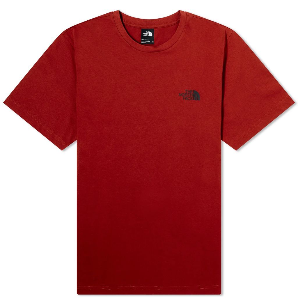 Men's Simple Dome T-Shirt Iron Red