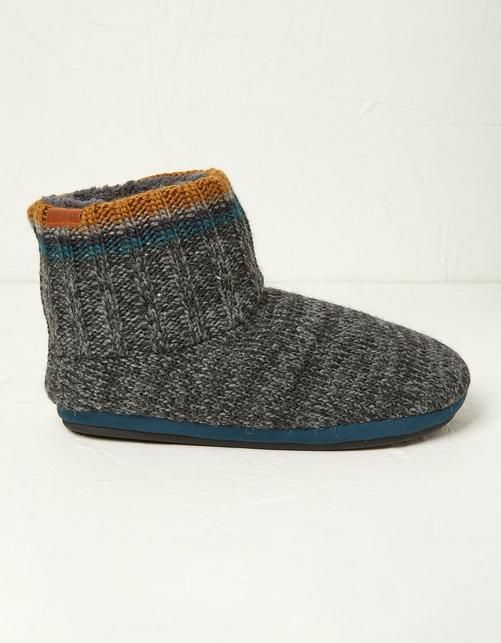 Mens Simon Stripe Knitted Boots
