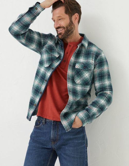 Mens Purley Ombre Check Shirt