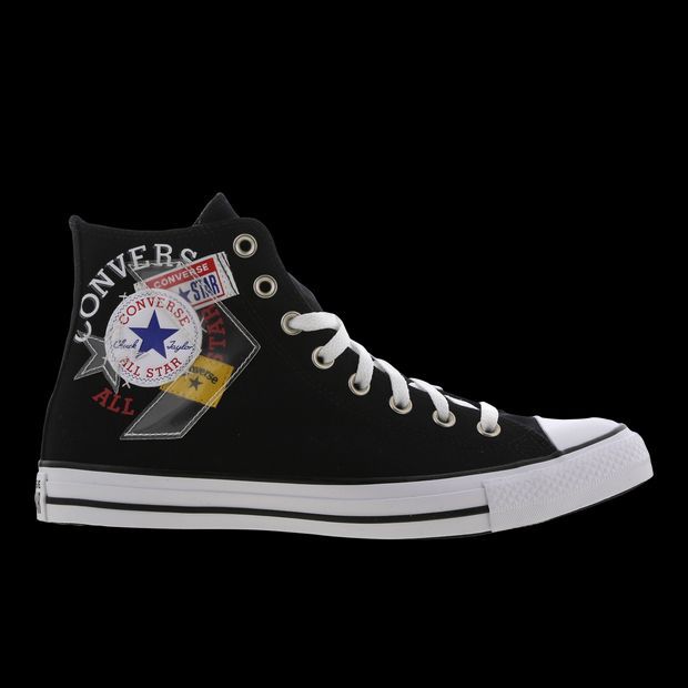 Chuck Taylor All Star High Logo Play - Men Shoes - Black - Textile - Size 8 - Foot Locker