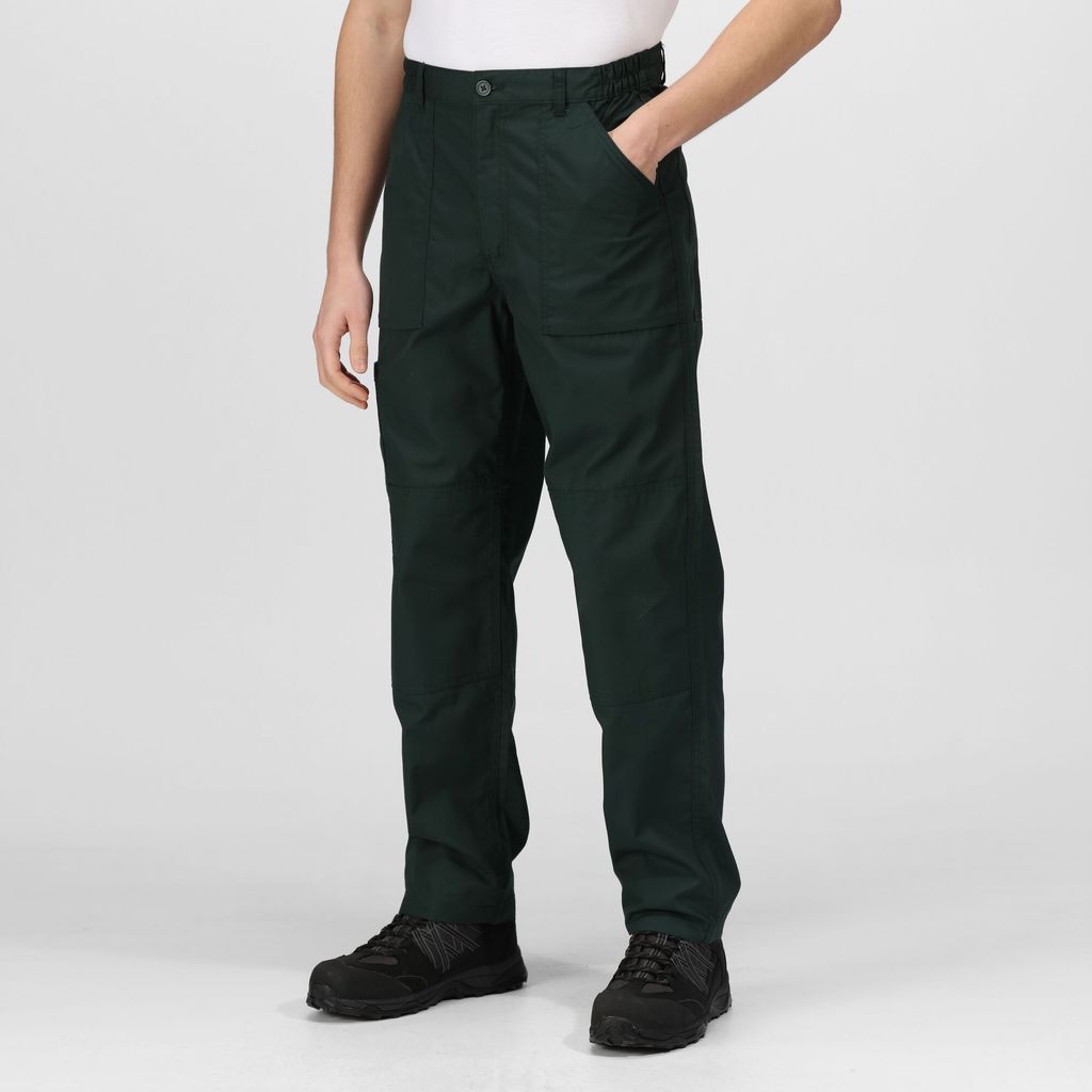 Men's Action Trousers Green, Size: 36L