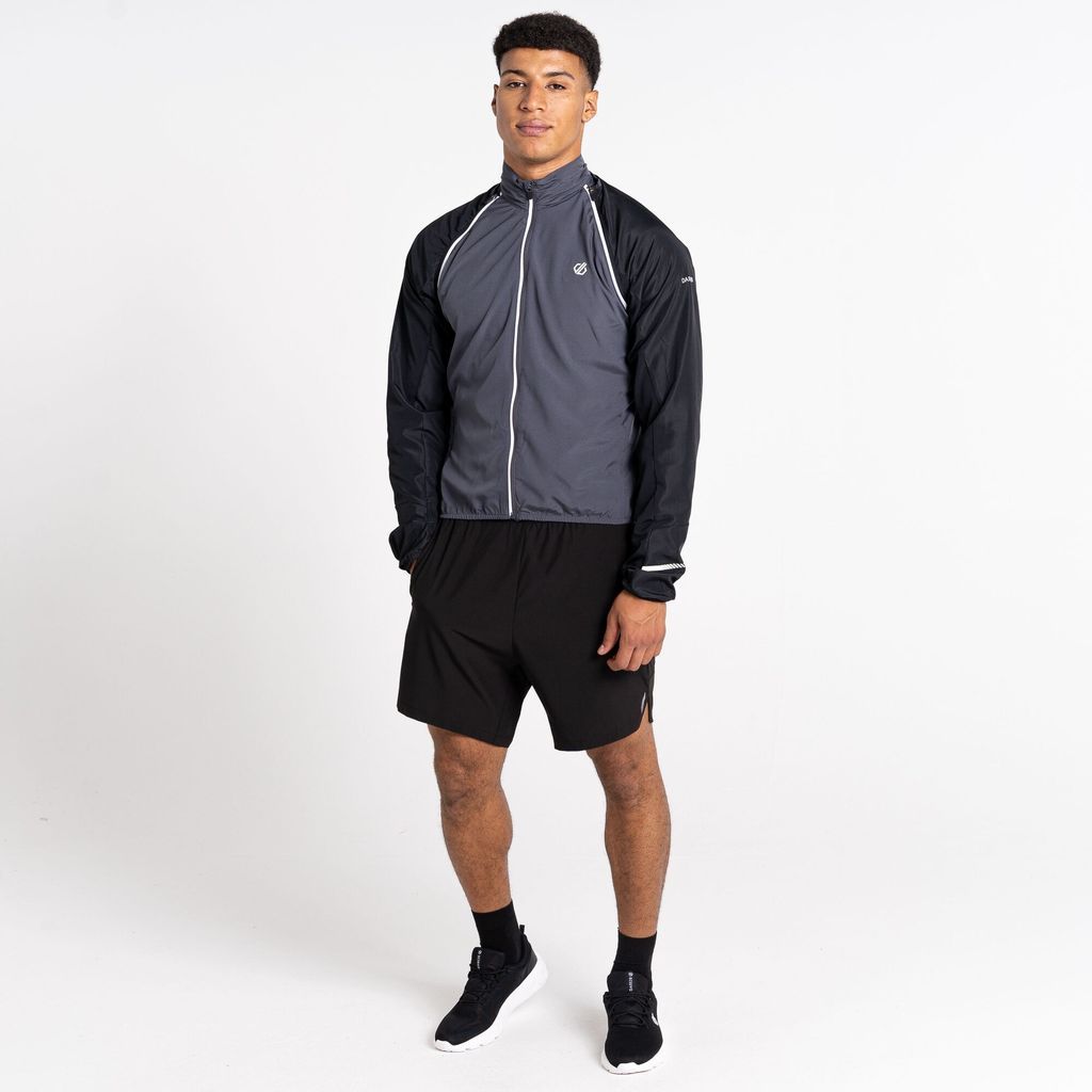Men's Oxidate Lightweight Windshell Jacket Black Ebony Grey, Size: Xxl