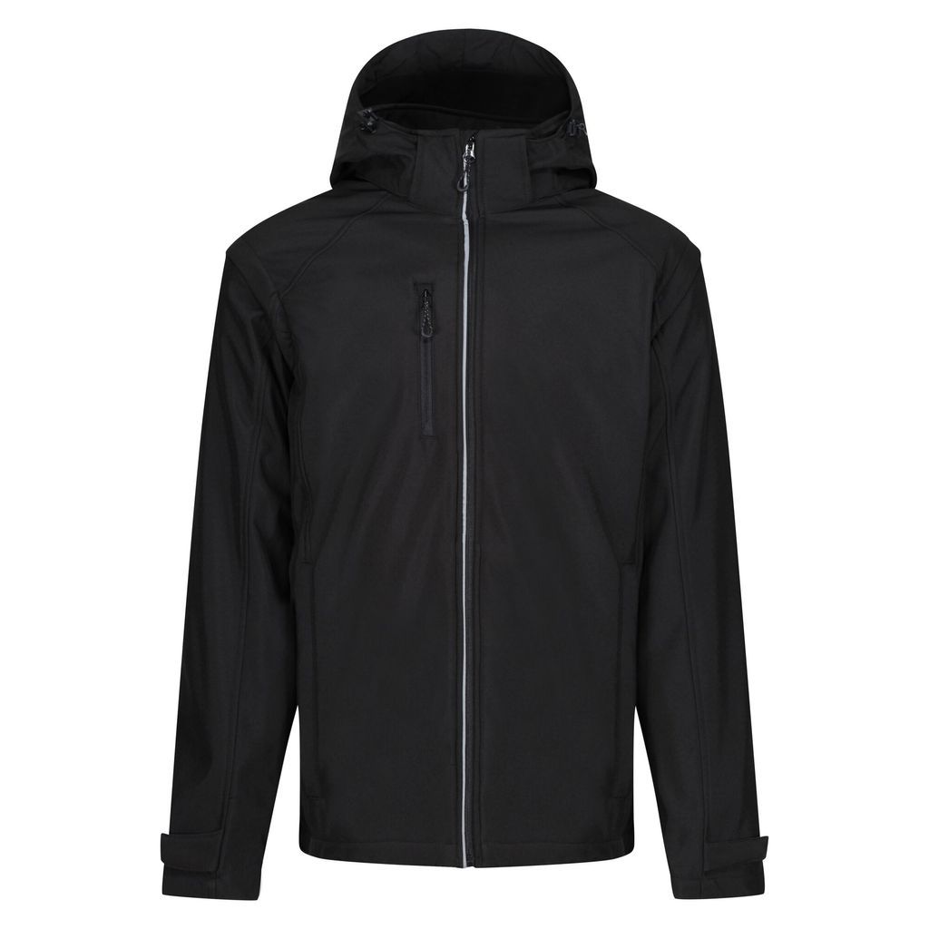 Men's Waterproof Erasmus 4 In 1 Softshell Jacket Black, Size: XL
