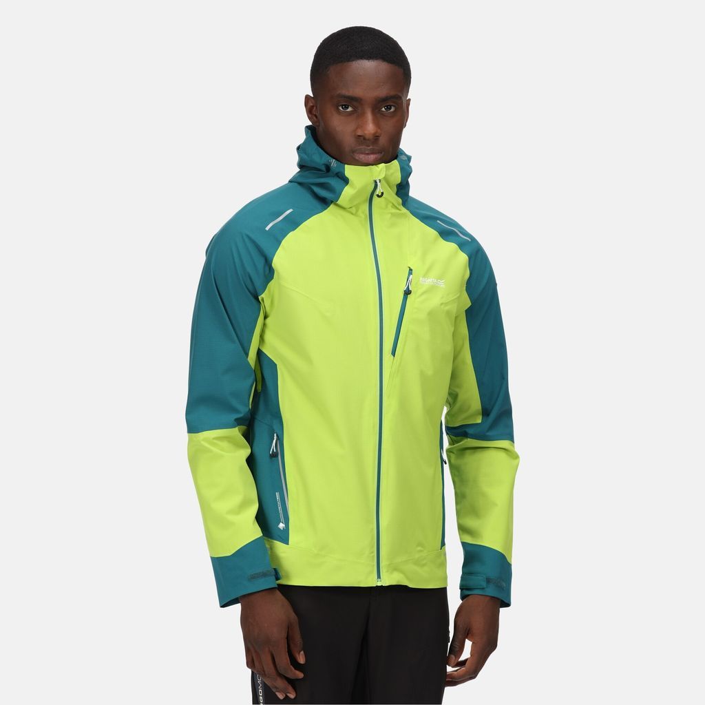 Men's Breathable Highton Pro Waterproof Jacket Bright Kiwi Pacific Green, Size: XL