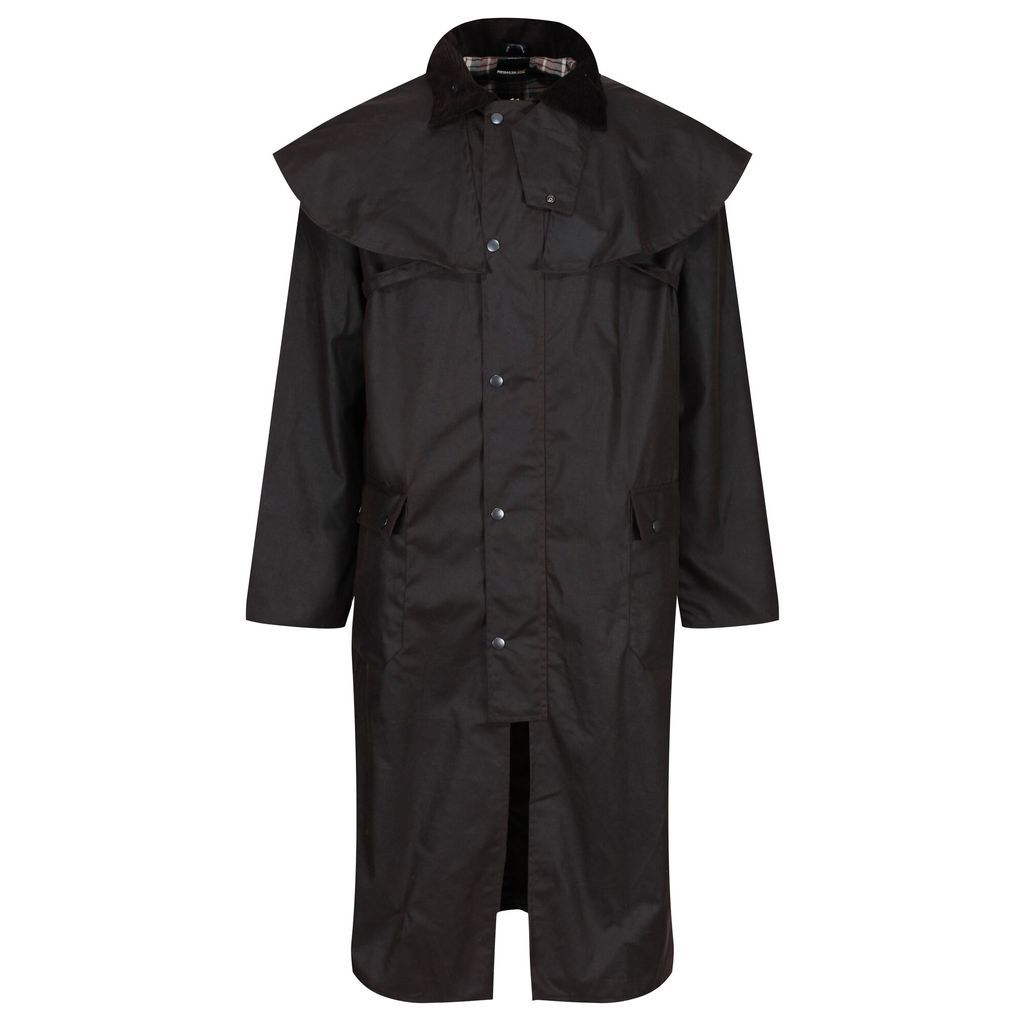 Regatta Workwear Men's Cranbrook Longline Wax Jacket Brown, Size: M