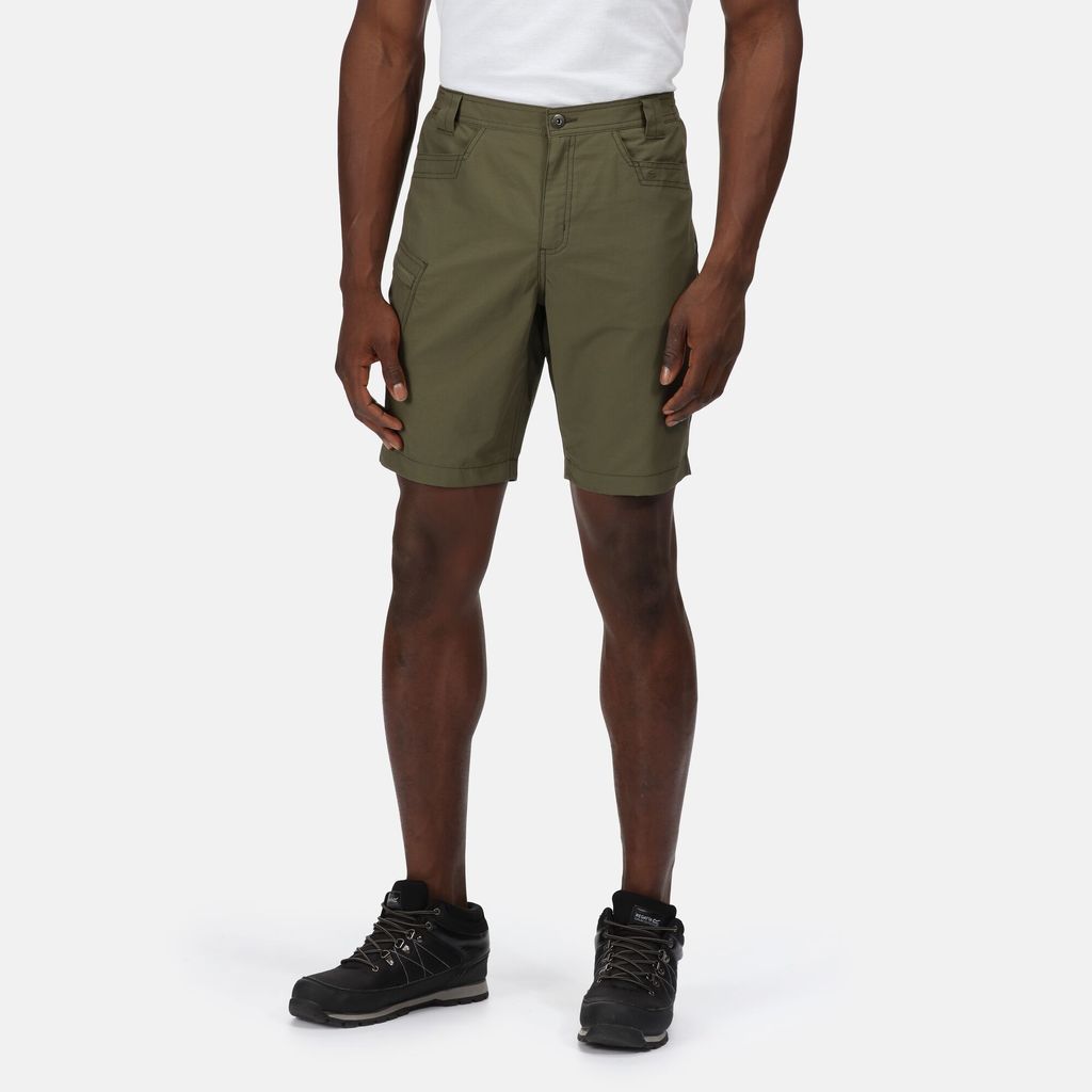 Men's Delgado Lightweight Coolweave Shorts Dark Khaki, Size: 30