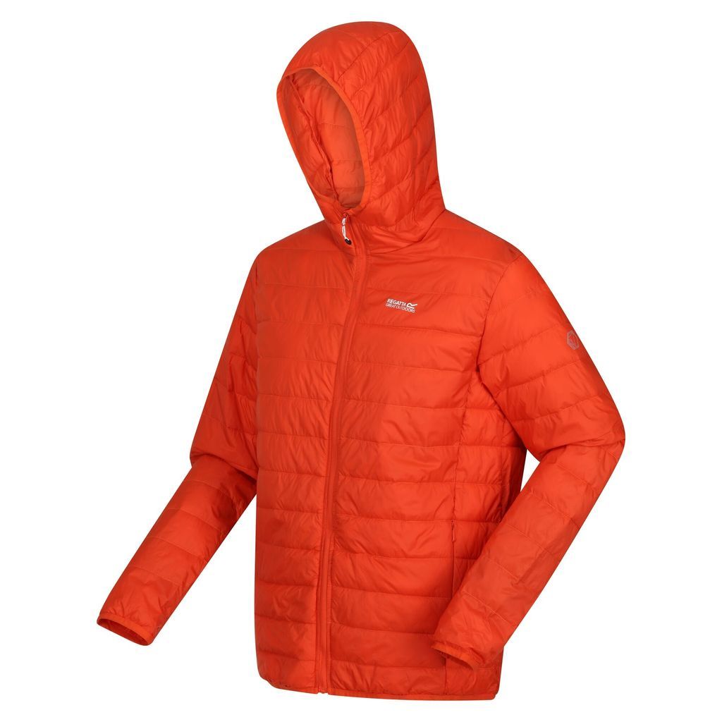Men's Hooded Hillpack Lightweight Jacket Rusty Orange, Size: M