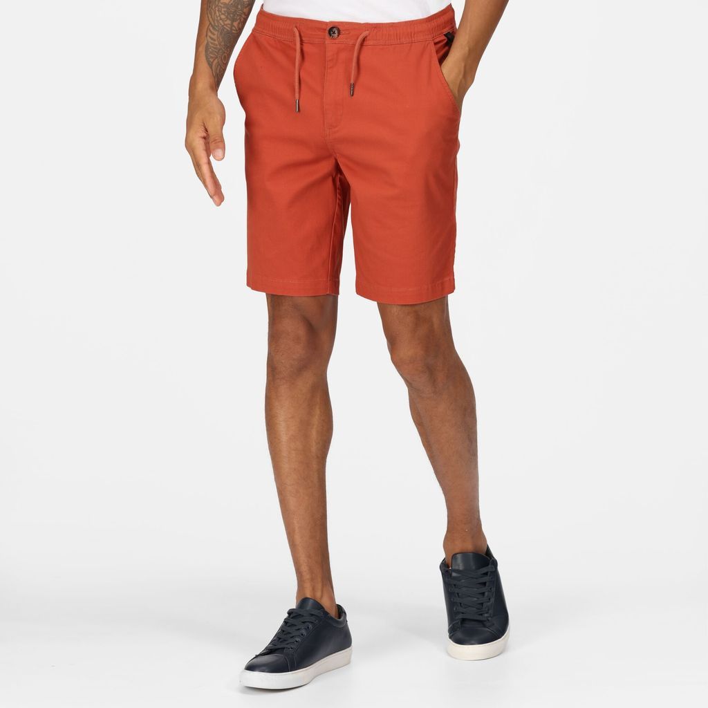 Men's Albie Casual Chino Shorts Baked Clay, Size: 30