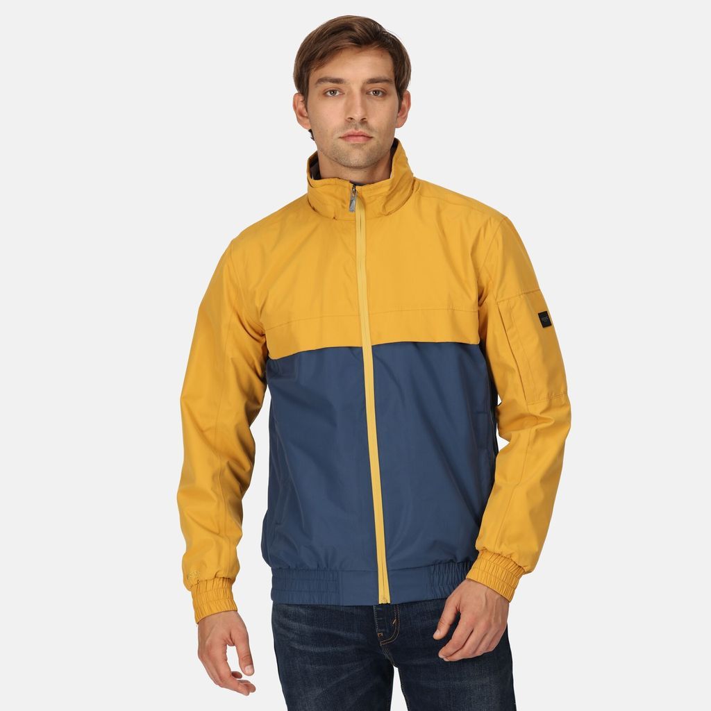 Men's Shorebay Waterproof Jacket Gold Straw Dark Denim, Size: M