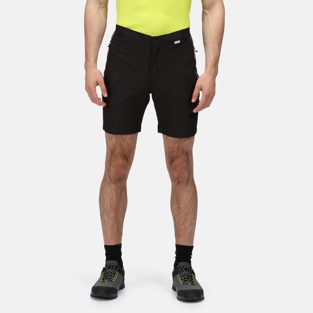 Men's Water-repellent Mountain II Walking Shorts Black India Grey, Size: 42