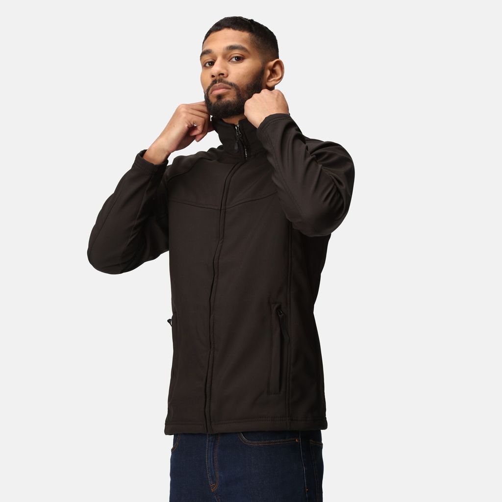 Regatta Workwear Men's Uproar Softshell Jacket Black, Size: XXL