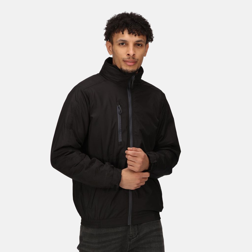 Regatta Workwear Men's Honestly Made Recycled Waterproof Insulated Bomber Jacket Black, Size: Xxxl