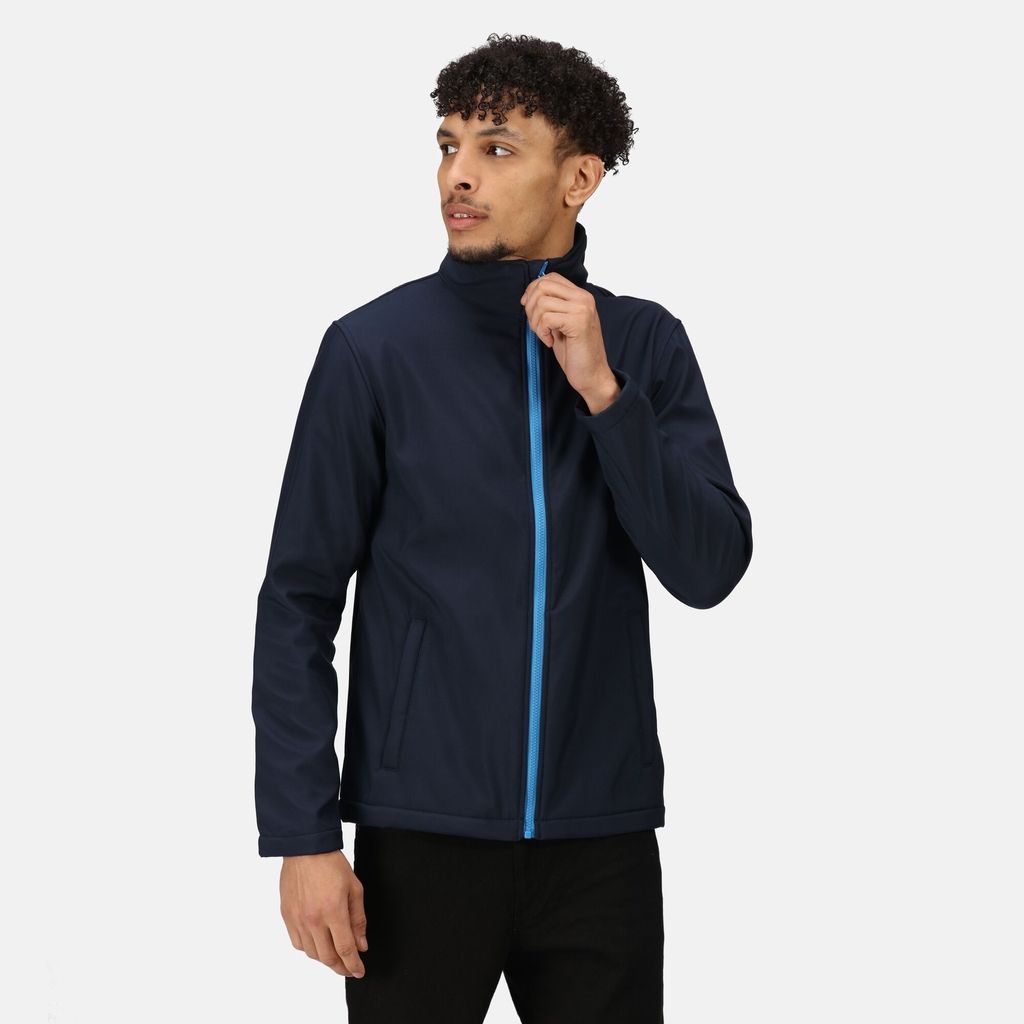 Regatta Workwear Men's Breathable Ablaze Printable Softshell Jacket Navy French Blue, Size: Xxxl