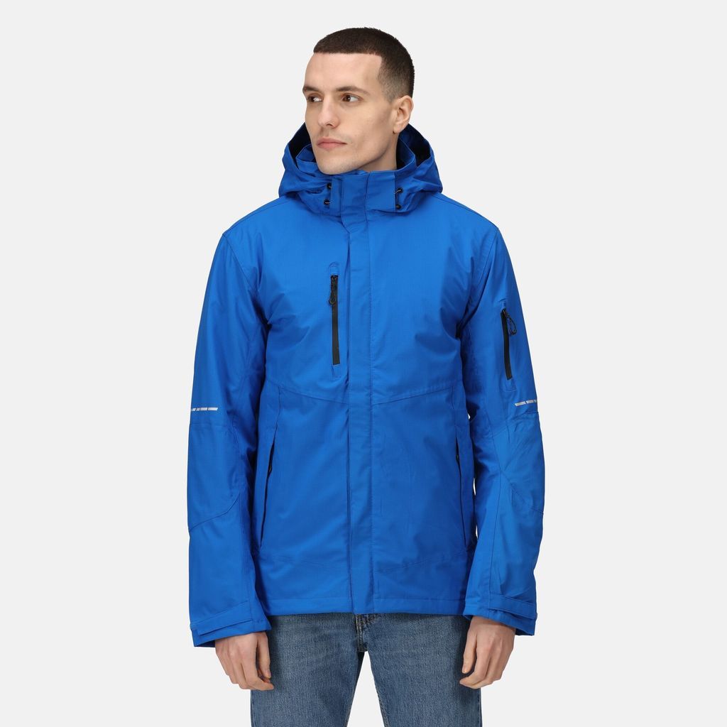 Regatta Workwear Men's Water Repellent X-Pro Exosphere II Shell Jacket Oxford Blue Black, Size: XL