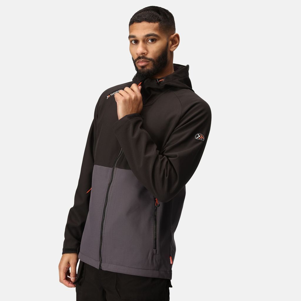 Men's Water-repellent Surrender Softshell Jacket Iron Black, Size: Xxxl