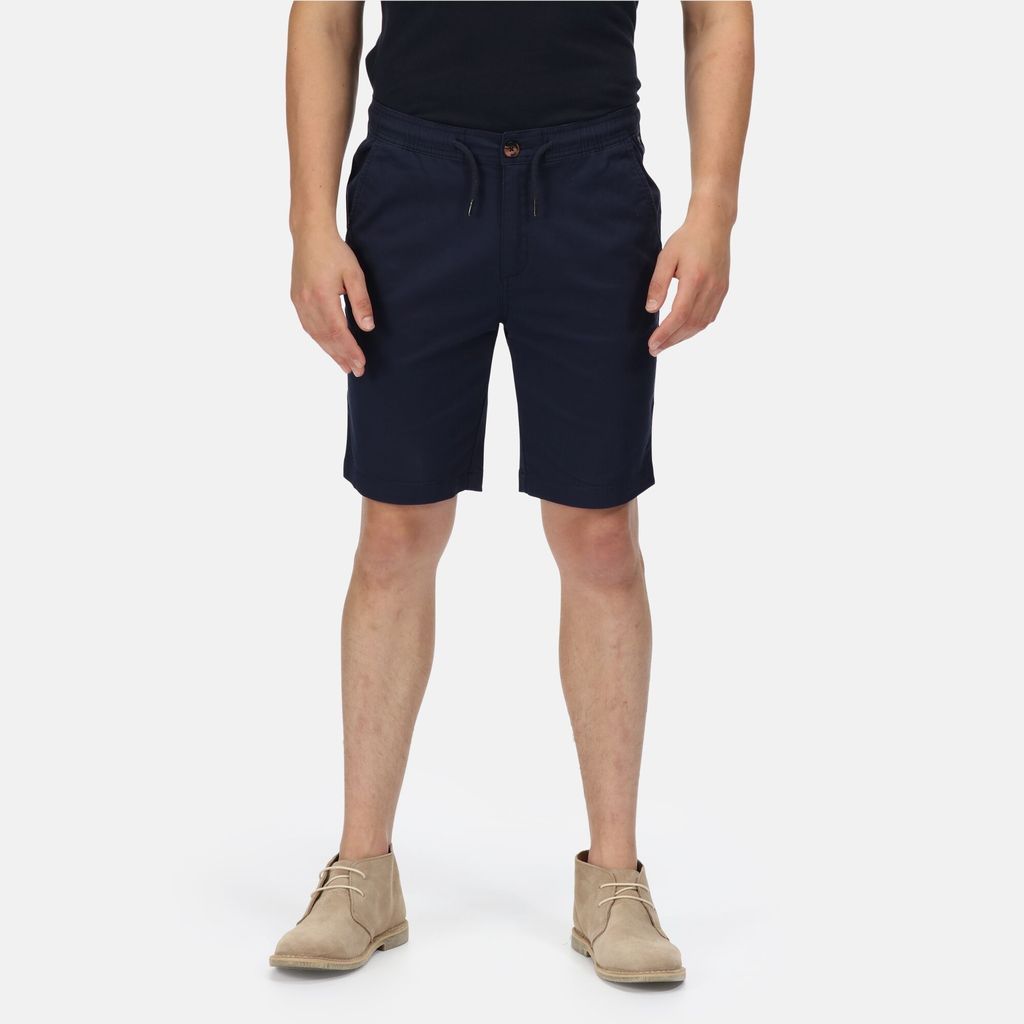 Men's Albie Casual Chino Shorts Navy, Size: 32