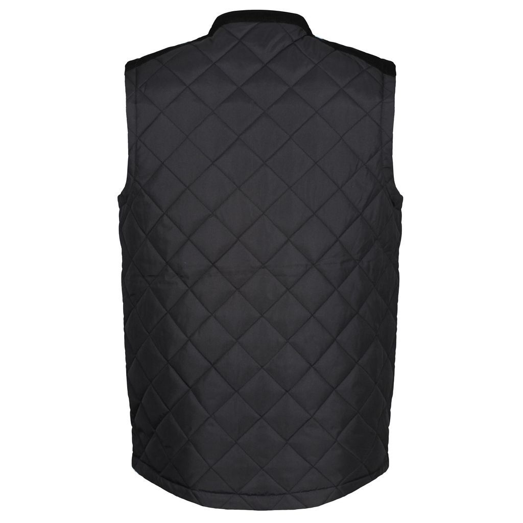 Men's Moreton Quilted Bodywarmer Black, Size: XL