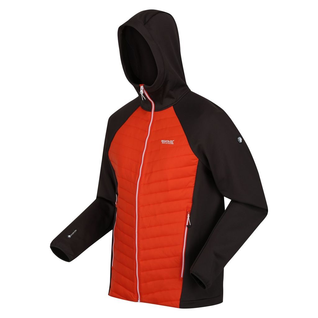 Men's Water-repellent Andreson Vii Hybrid Lightweight Jacket Rusty Orange Ash