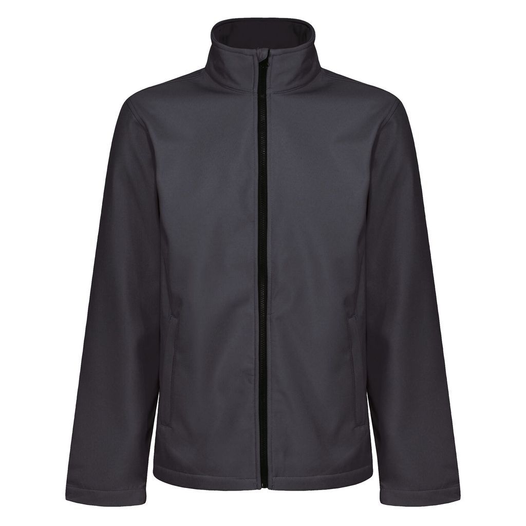 Regatta Workwear Men's Eco-Friendly Eco Ablaze Softshell Jacket Seal Grey Black, Size: XS