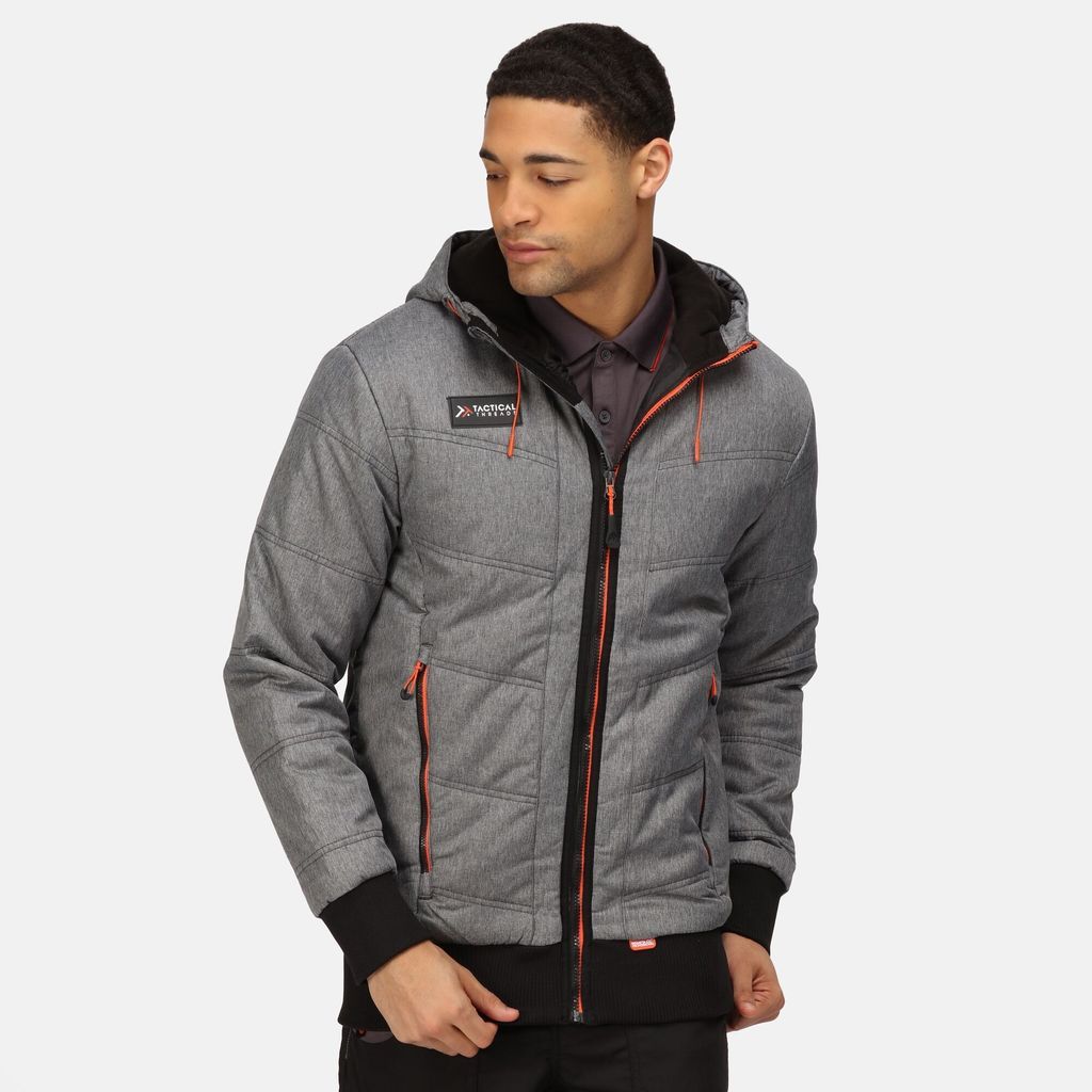 Men's Thrust Insulated Bomber Jacket Seal Grey Marl, Size: 3XL