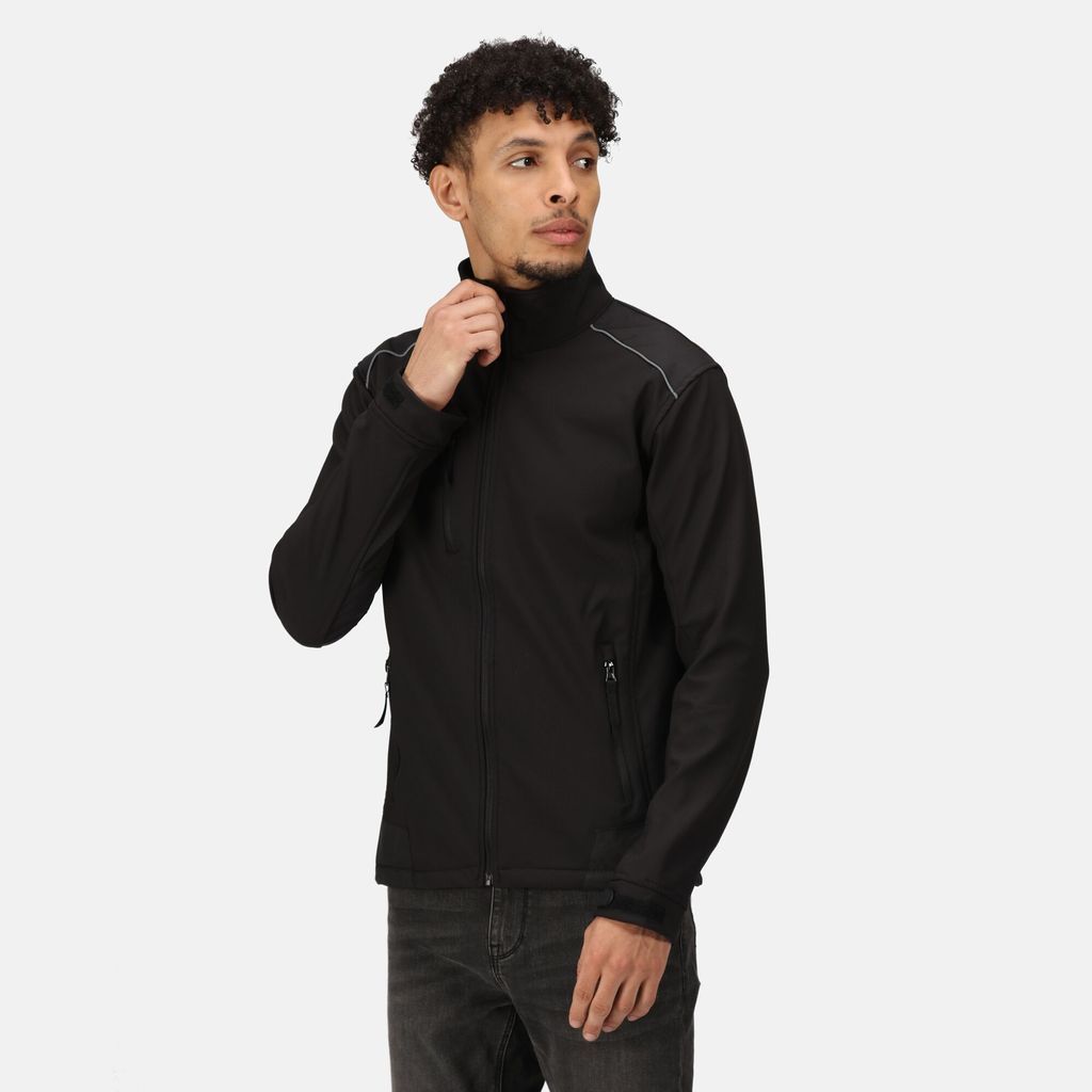 Men's Sandstorm Softshell Jacket Black, Size: M
