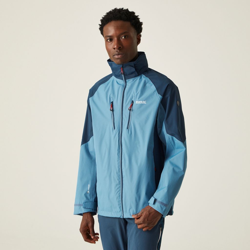 Men's Breathable Calderdale V Waterproof Jacket Coronet Blue Moonlight Denim, Size: L