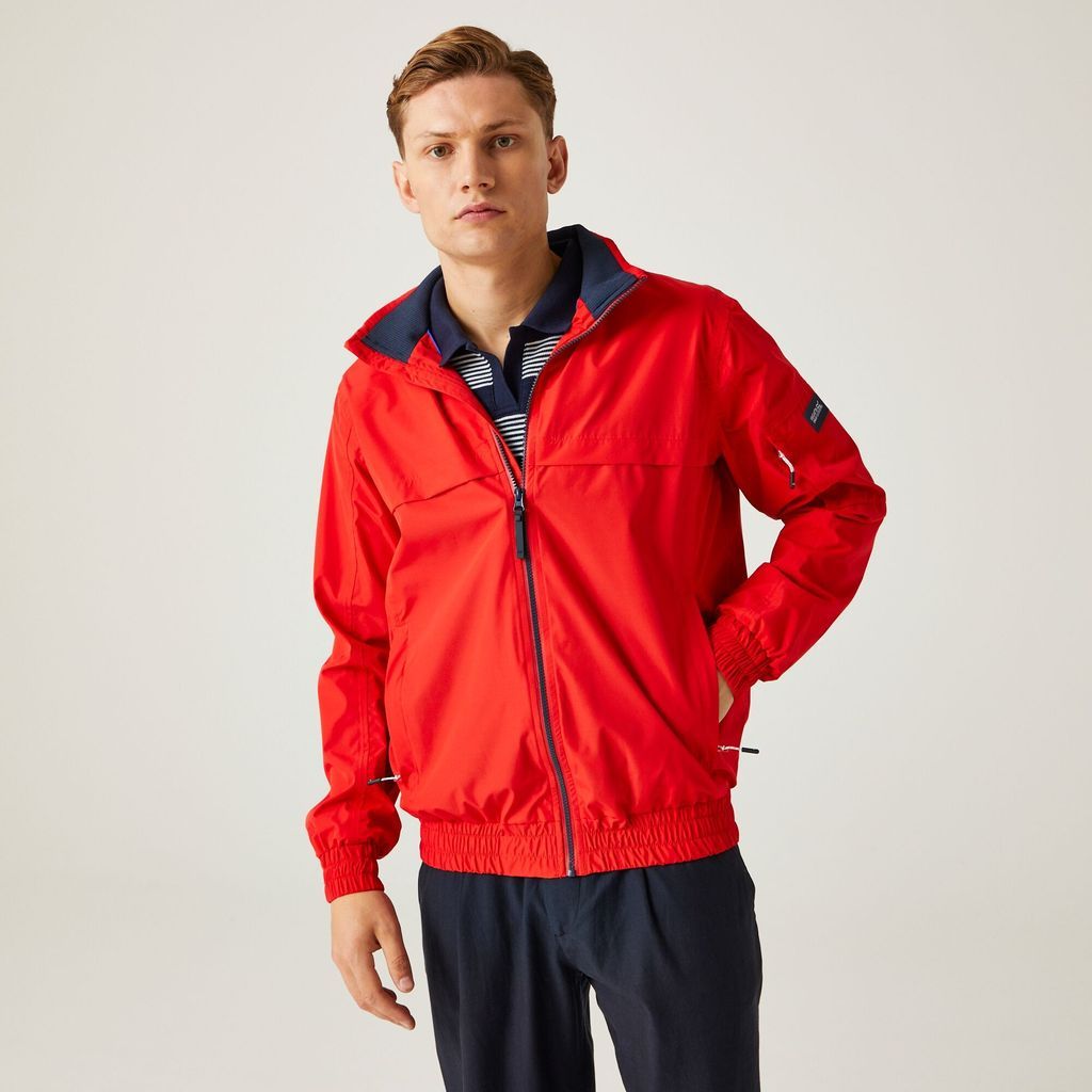 Men's Breathable Shorebay Waterproof Jacket High Risk Red, Size: 5XL