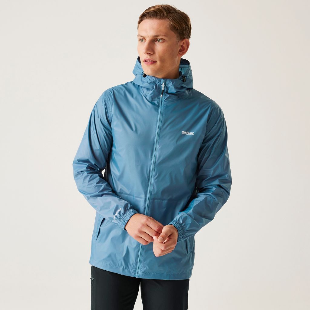 Men's Lightweight Pack-It Iii Waterproof Jacket Coronet Blue, Size: Xxl