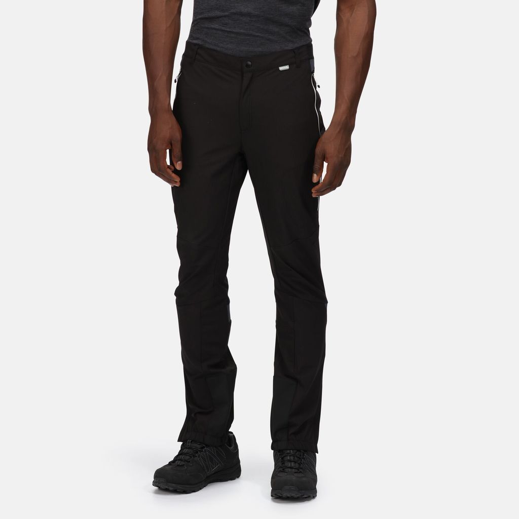 Men's Water-repellent Mountain Iii Walking Trousers Black India Grey, Size: 42R