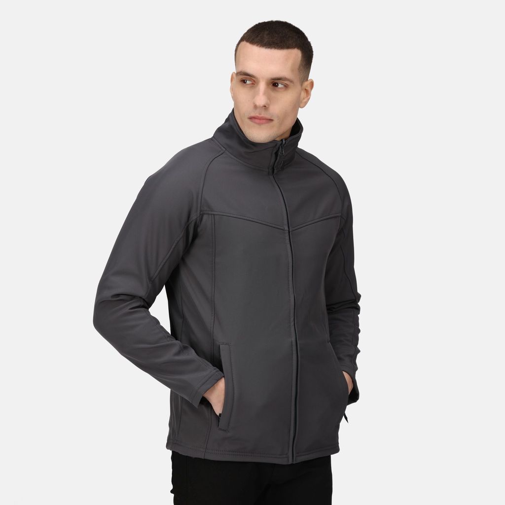 Men's Waterproof Uproar Softshell Jacket Seal Grey, Size: 4XL