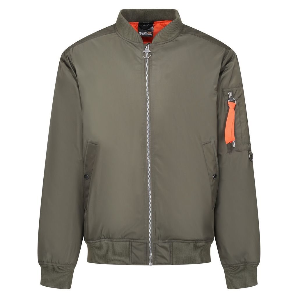 Men's Waterproof Pilot Jacket Dark Khaki, Size: M