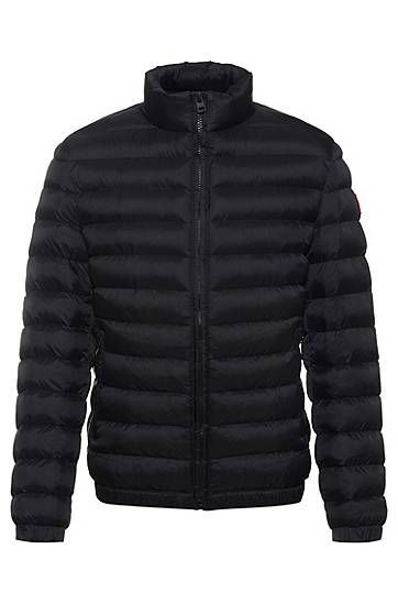 Slim-fit puffer jacket in recycled fabric