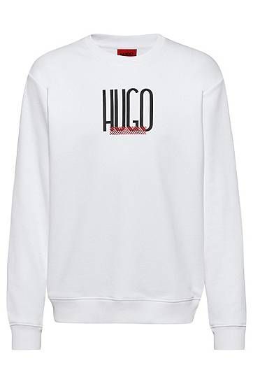Relaxed-fit sweatshirt in French terry with logo print