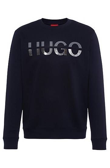 Relaxed-fit sweatshirt with split logo